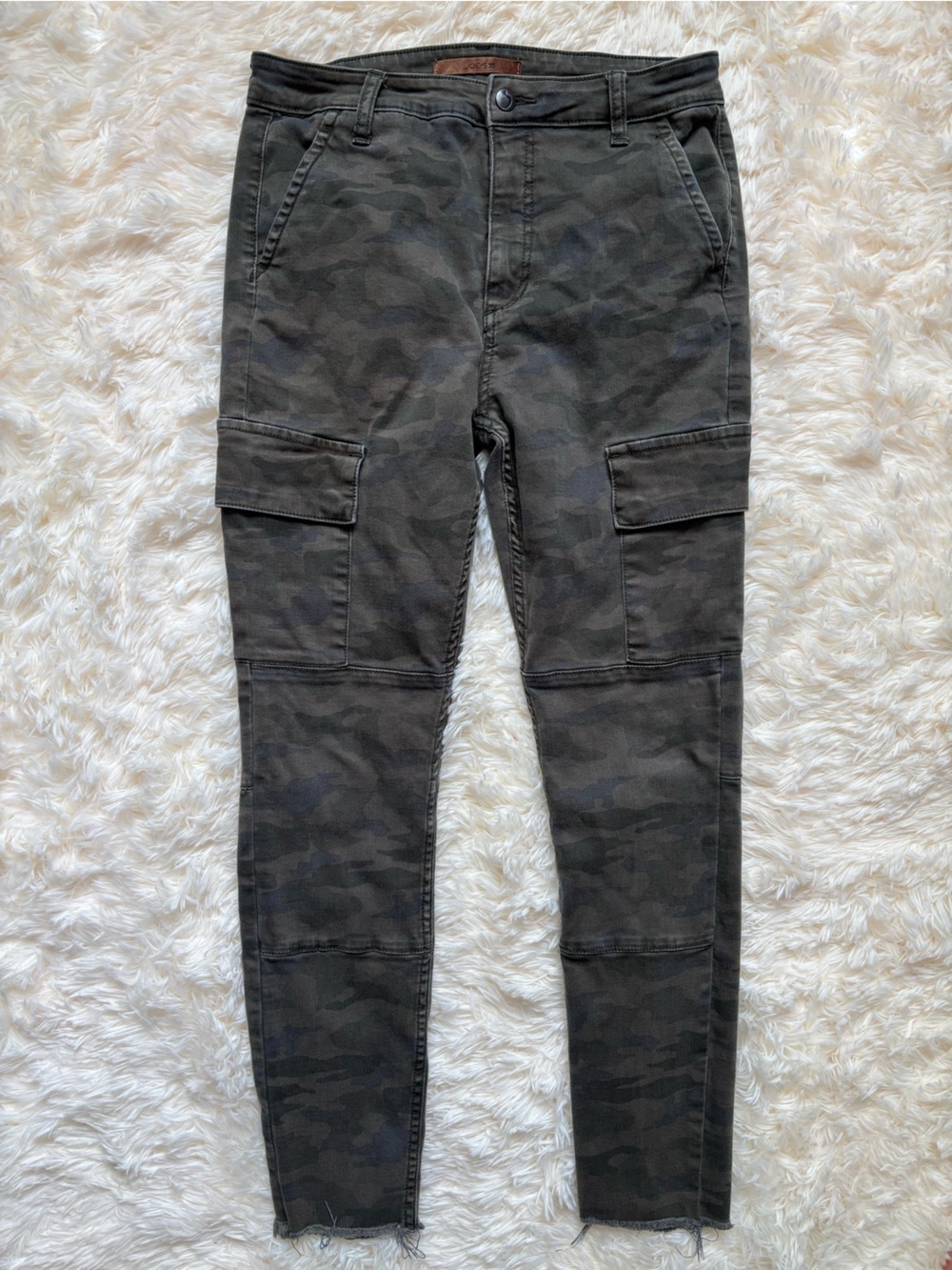 Joe’s Jeans Womens Cargo Skinny Pants Size 29 Dark Camo Stretch